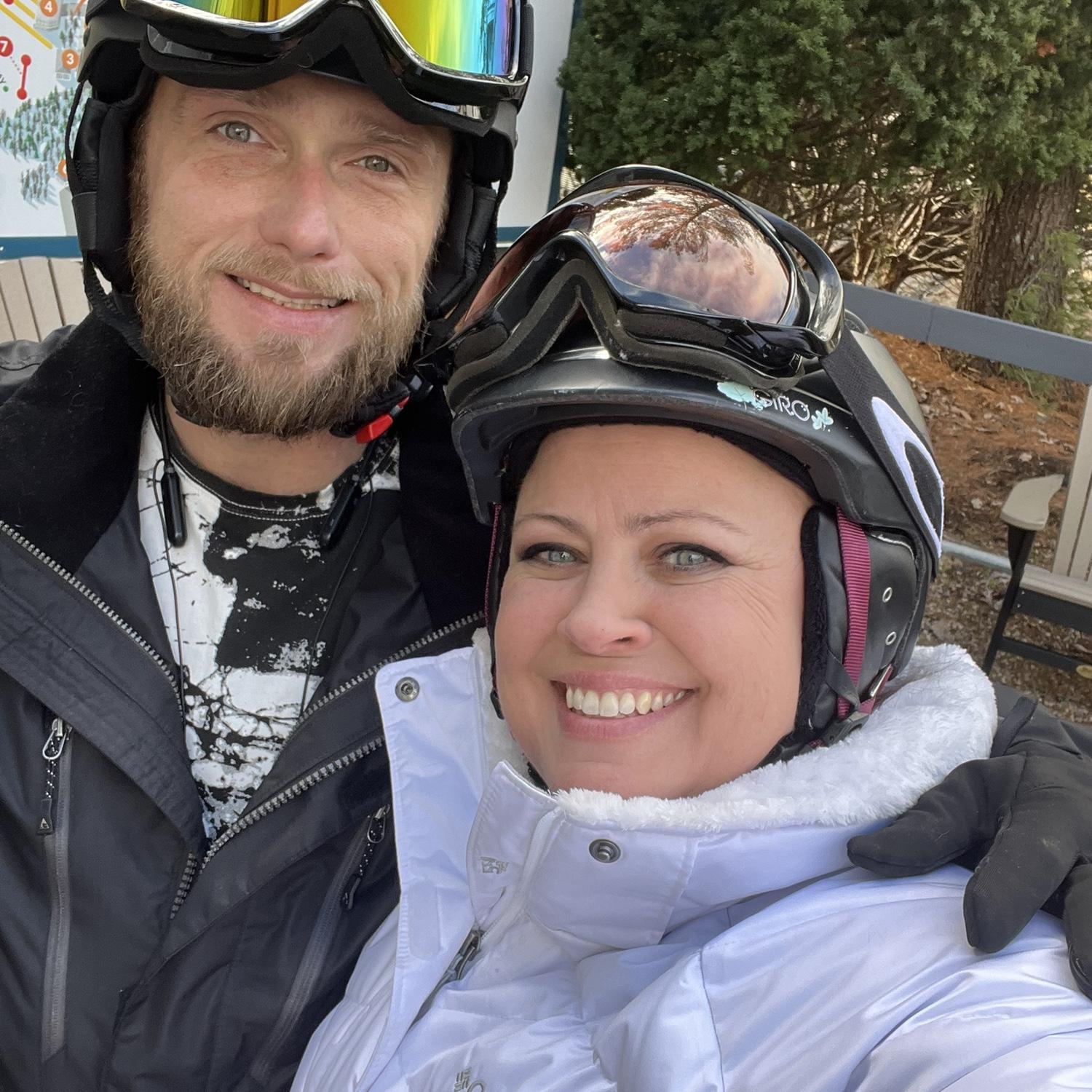 Michael took me skiing for my first time ever!
