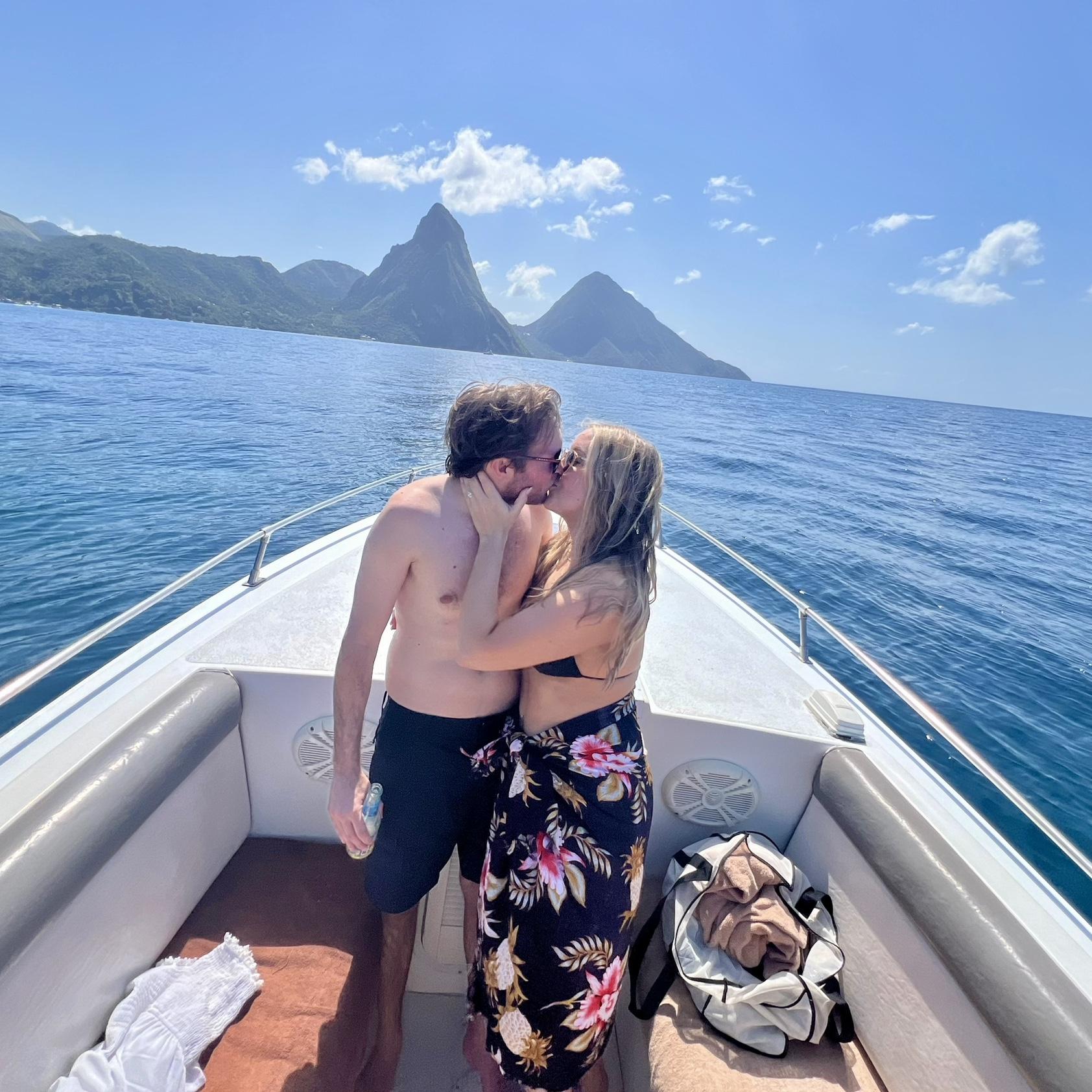 Boat excursion- Views of the Gros and Petit Pitons!