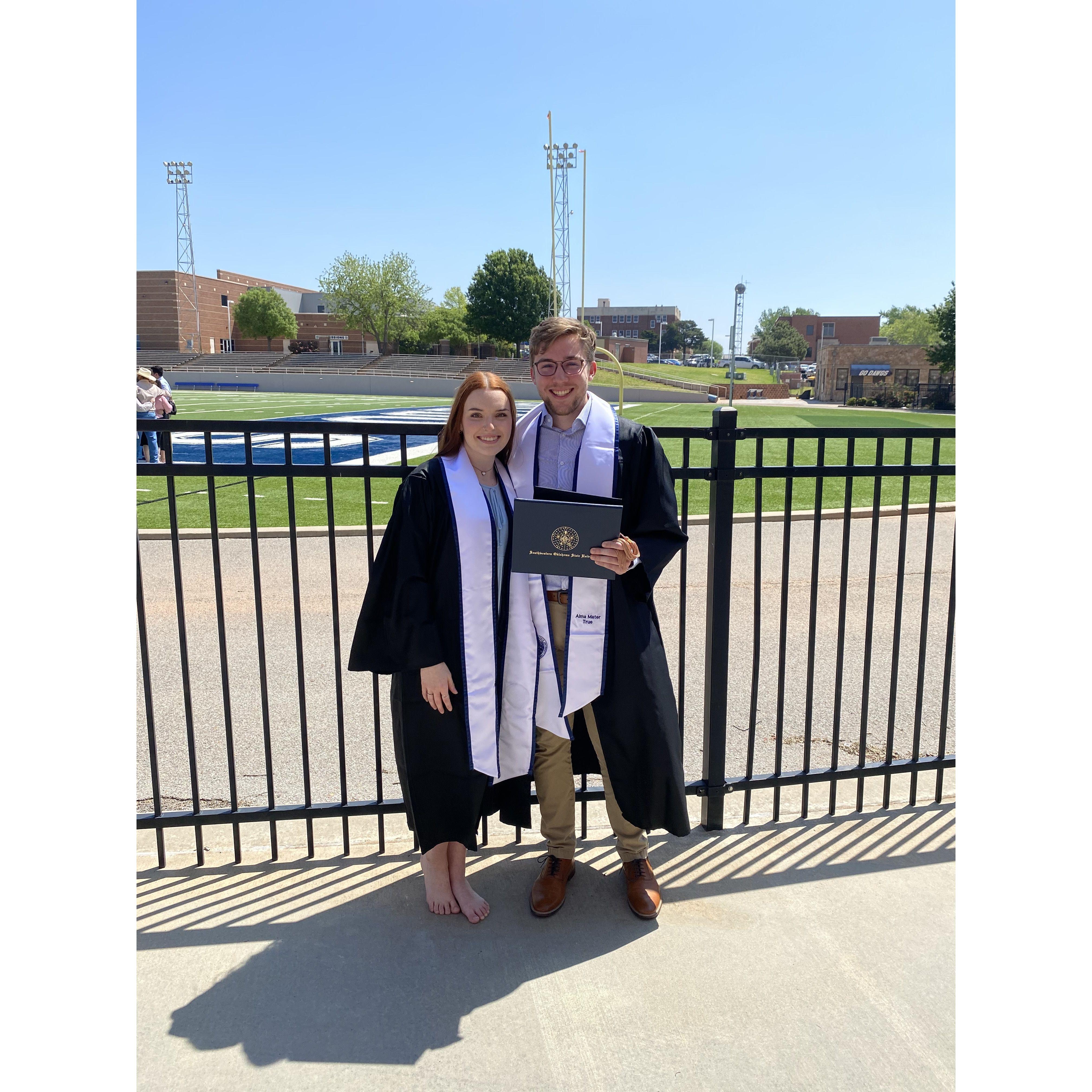 May 2022, we graduated together from SWOSU!
