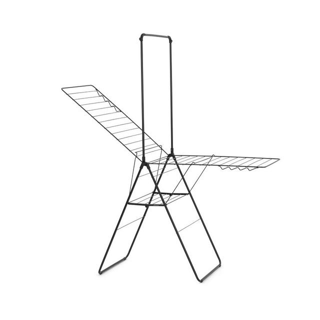 Brabantia HangOn Indoor Drying Rack, 82 Feet (25 meters) + Rail, Matte Black