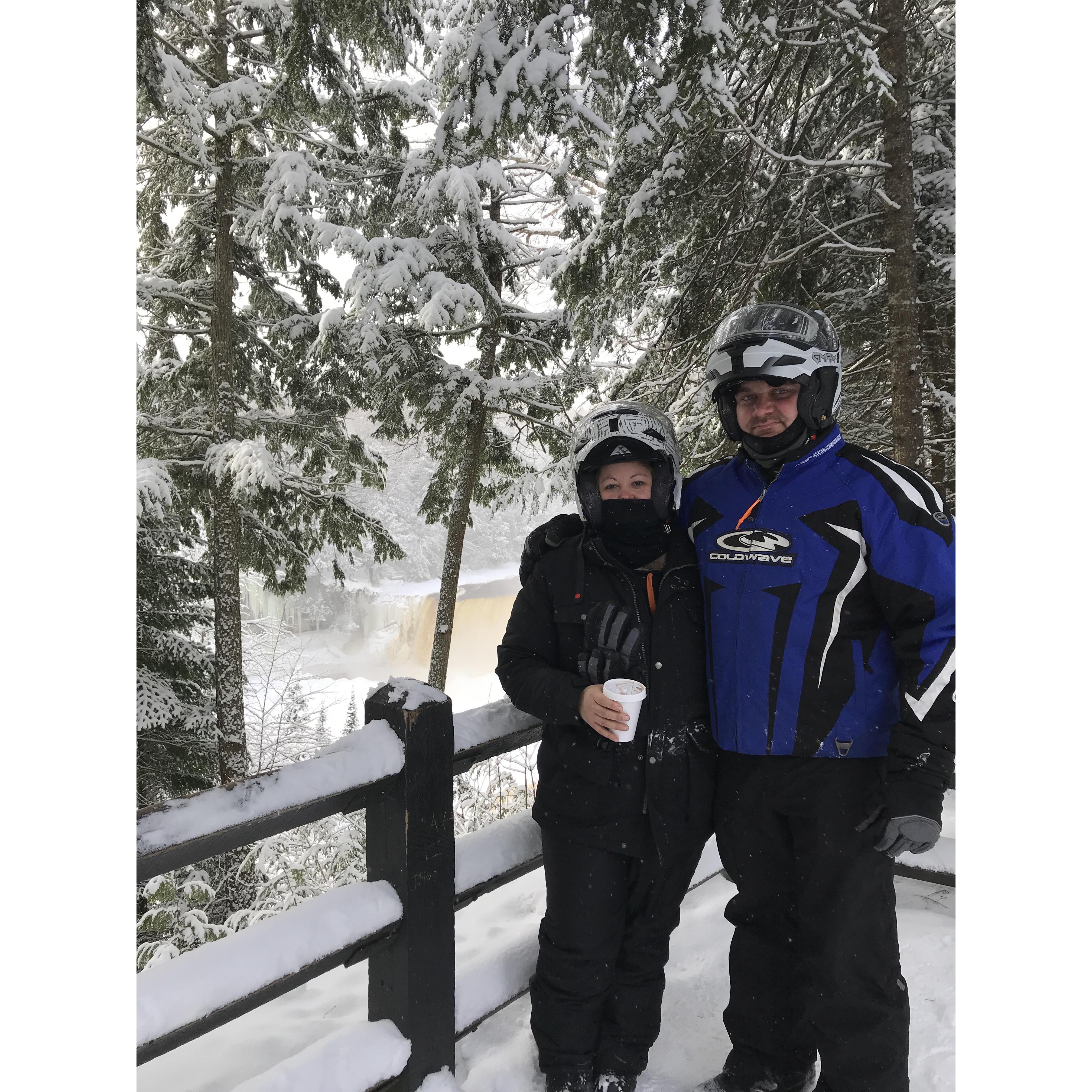 Snowmobiling in the Upper Pennisula