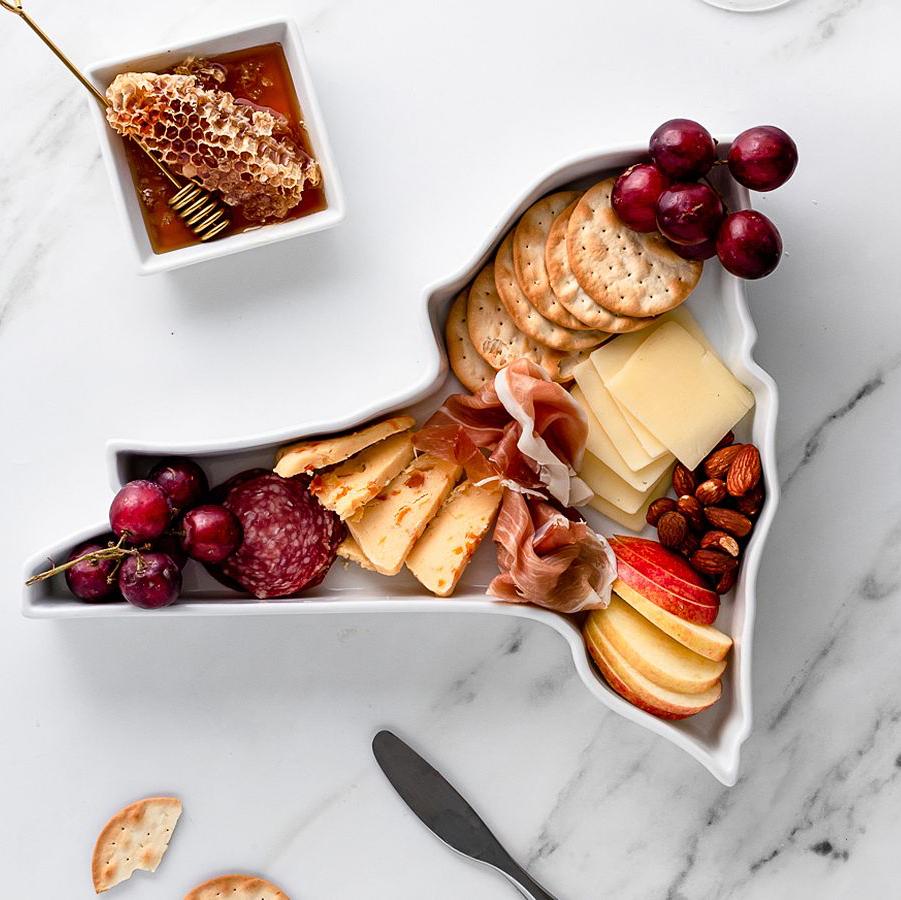 Porcelain State Serving Platter - New York