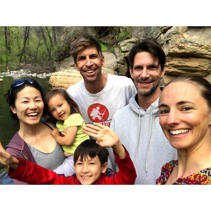 Camping in Sedona, AZ, April 2019, with Ben's brother Isaac, Sister-in-Law Helen, niece Adeline and nephew Alden.