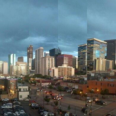 Our Denver skyline from Coors Field