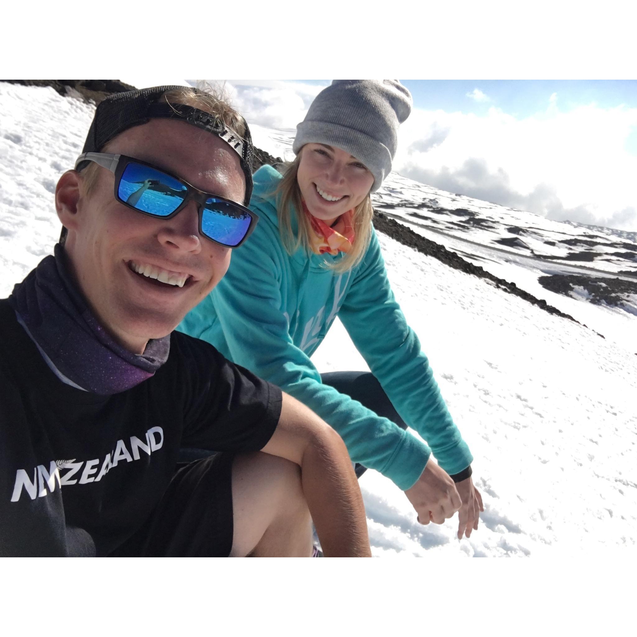 We went boogie boarding (we couldn't find a sled...) on a volcano in Hawaii to celebrate Nicole's 20th Birthday.