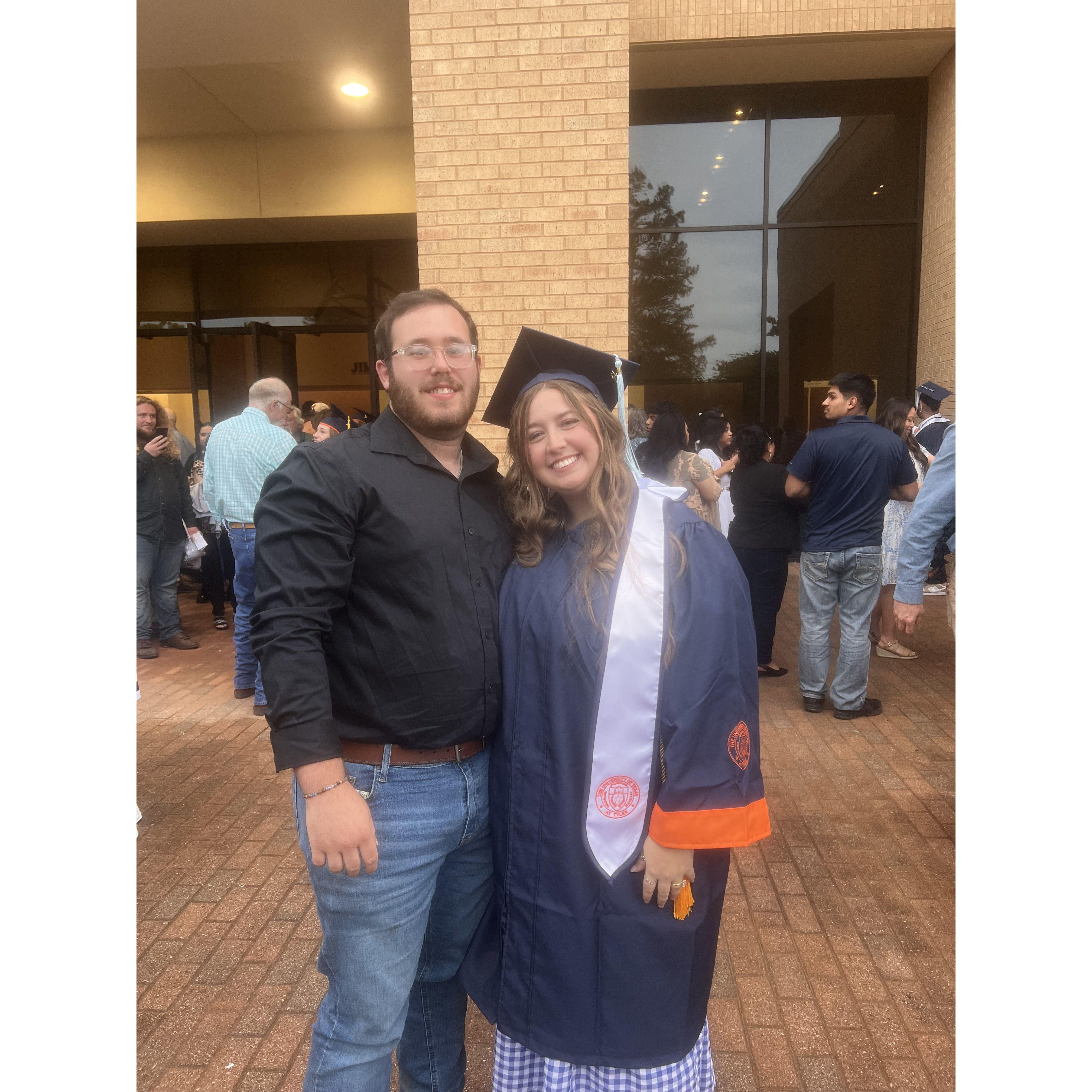 Olivia's biggest support after her graduation