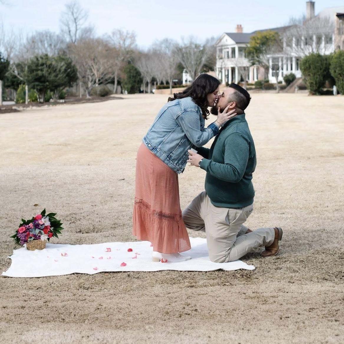The moment I said yes!