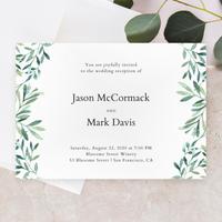 Eastwick Elopement | White | Zola Wedding Invitations