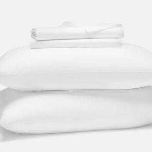 Classic Percale Core Queen Sheet Set, White