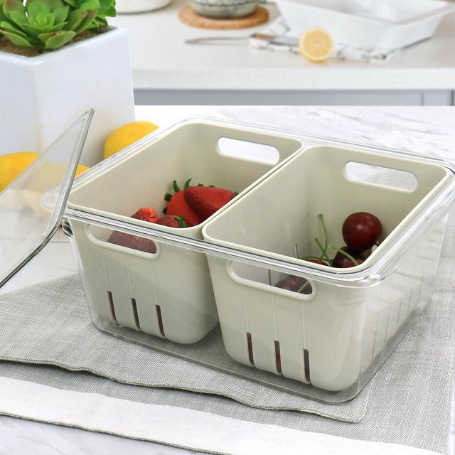 4 Piece Mini Basket Fresh Keeper Container Set