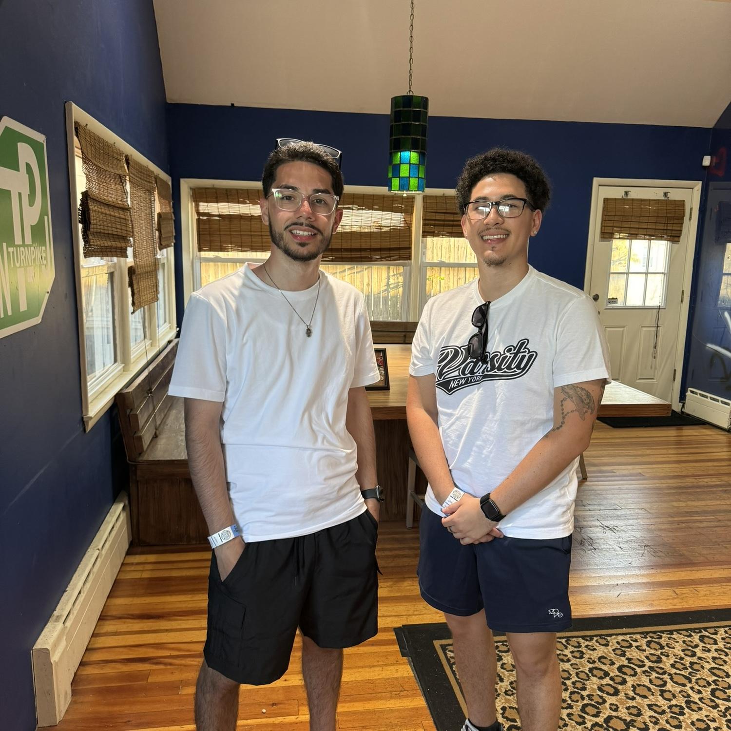 Justin (groomsman) and Tyler were always told they look alike.