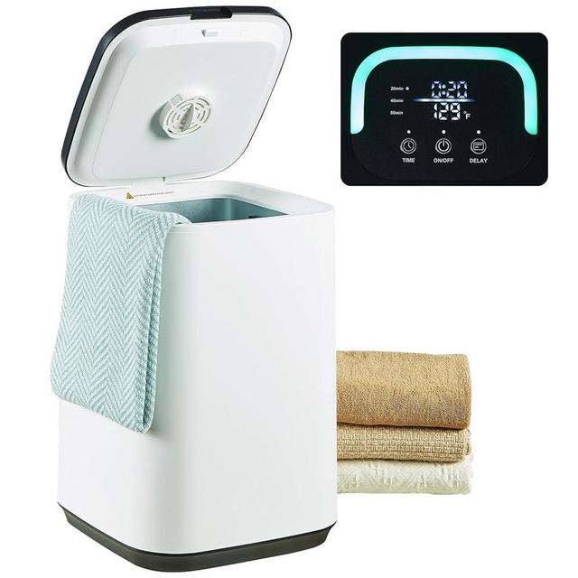 Cyscratia Large Luxury Towel Warmer Heated Bucket for Bathroom 20L with 24h Delay Timer,20,40,60 Min Auto Shut Off,Safety Lock,LED U-Shaped and Display,Fits Towels,Bathrobes,PJ's,Spa and More