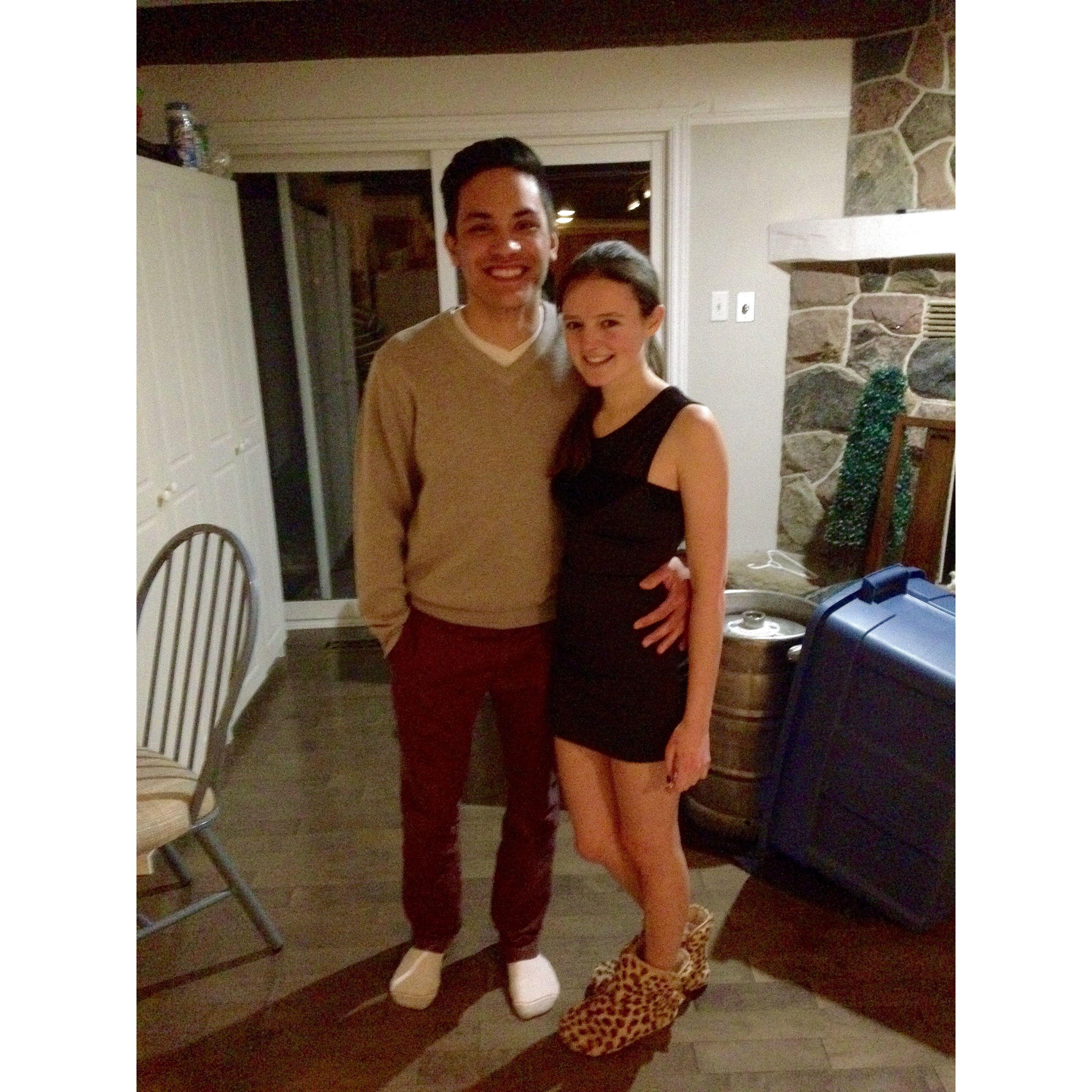 Our first picture together, 2015