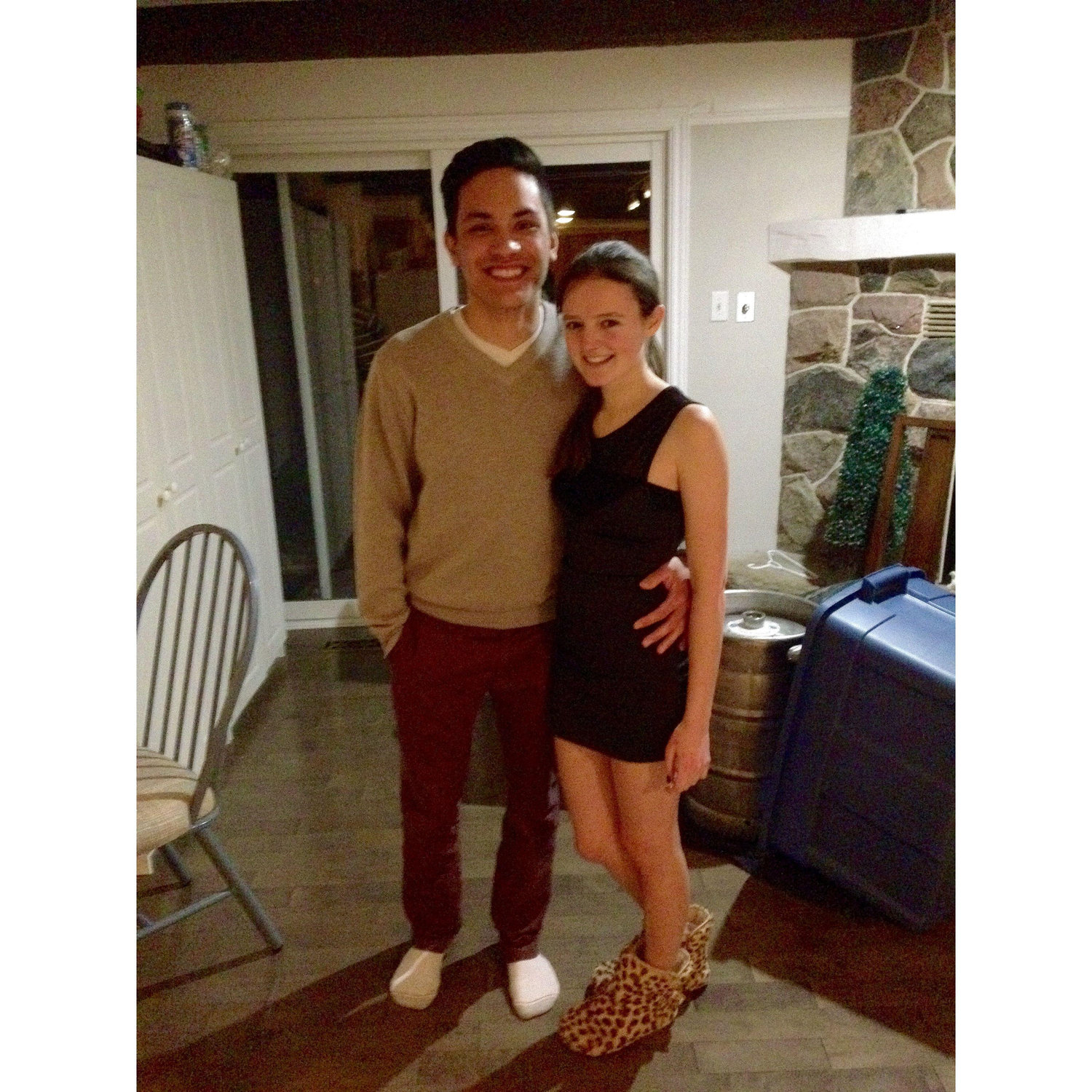 Our first picture together, 2015