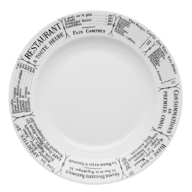 Pillivuyt Brasserie Plate, 6.5"