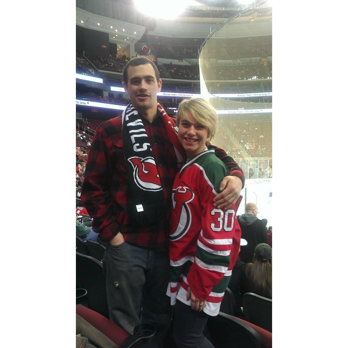 Our first Devils game together!