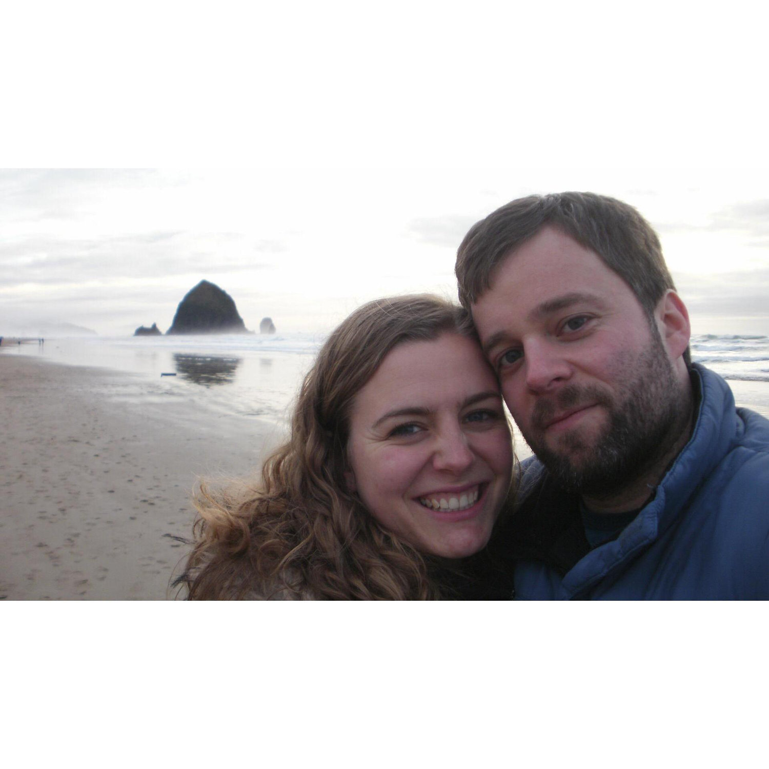 At Canon Beach in January 2013