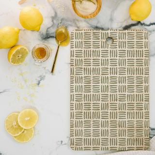 Pine Needle Checker II Rectangle Serving Board
