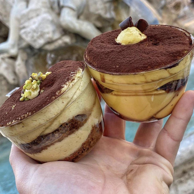 Tiramisu at Two Sizes • Rome