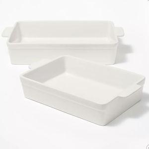 2pc Figmint Stoneware Rectangle Baking Dish Set