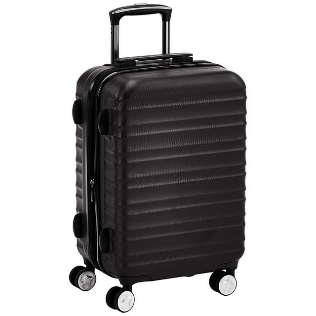 AmazonBasics Premium Hardside Spinner Suitcase Luggage with Wheels