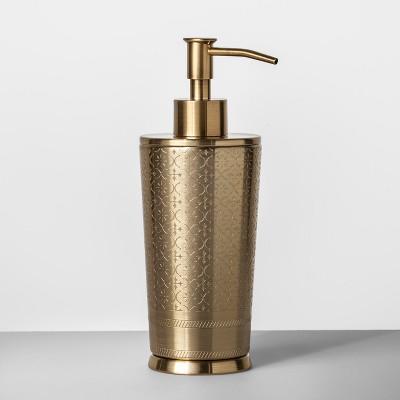 Gold Etched Metal Soap/Lotion Dispenser Gold - Opalhouse™