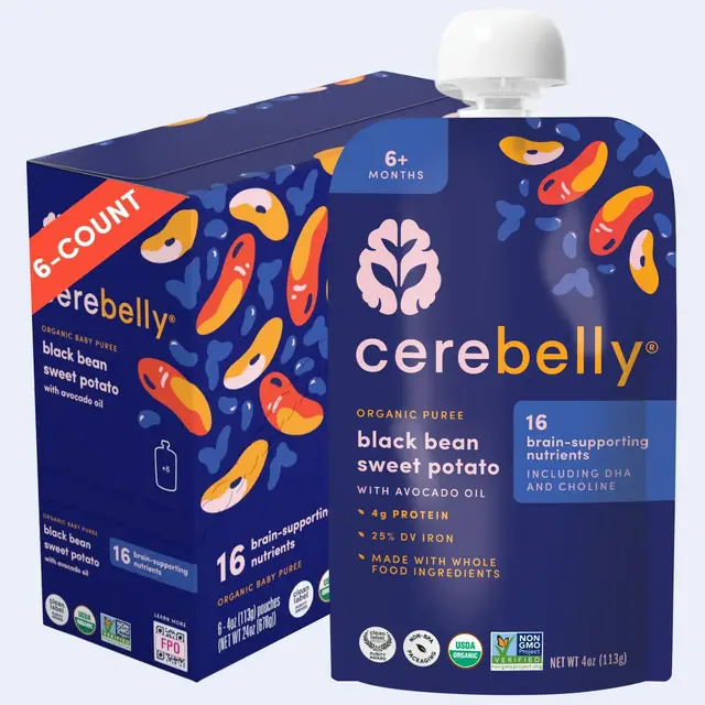 Black Bean Sweet Potato Puree 6 Pack