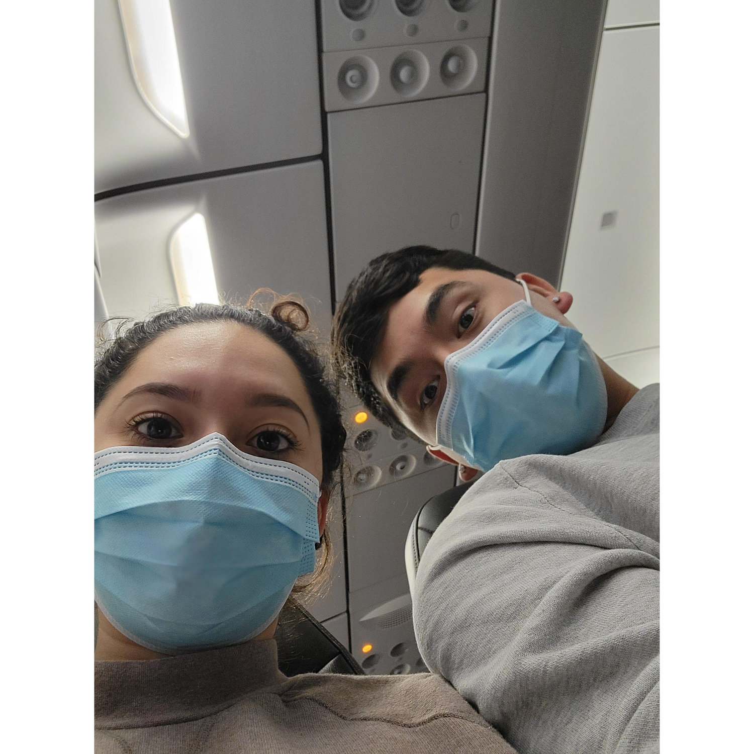 Our first airplane ride!
