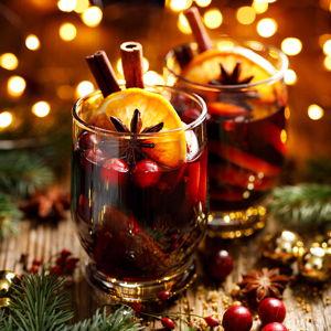 Mulled Wine in a Cozy Parisian Cafe