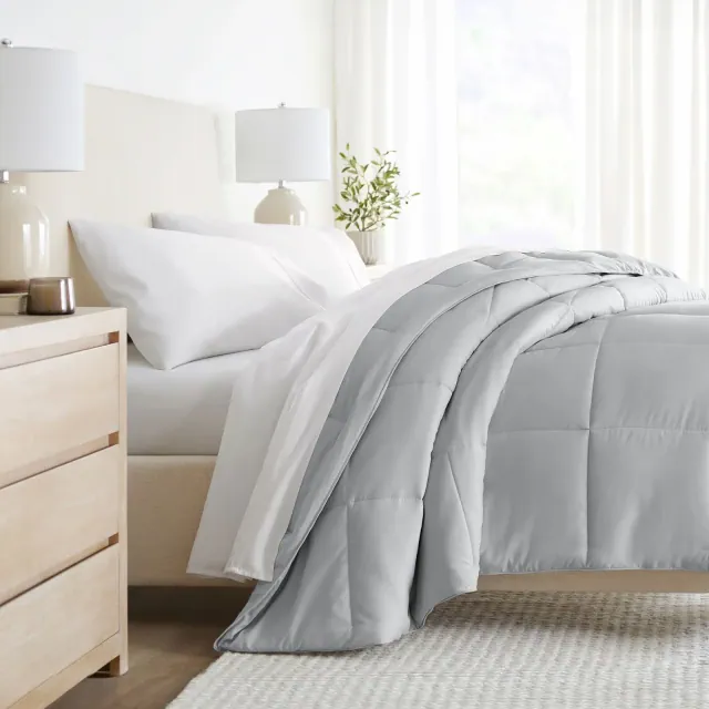 All Season Comforter Down Alternative Filling - Becky Cameron, Light Gray, King/California King