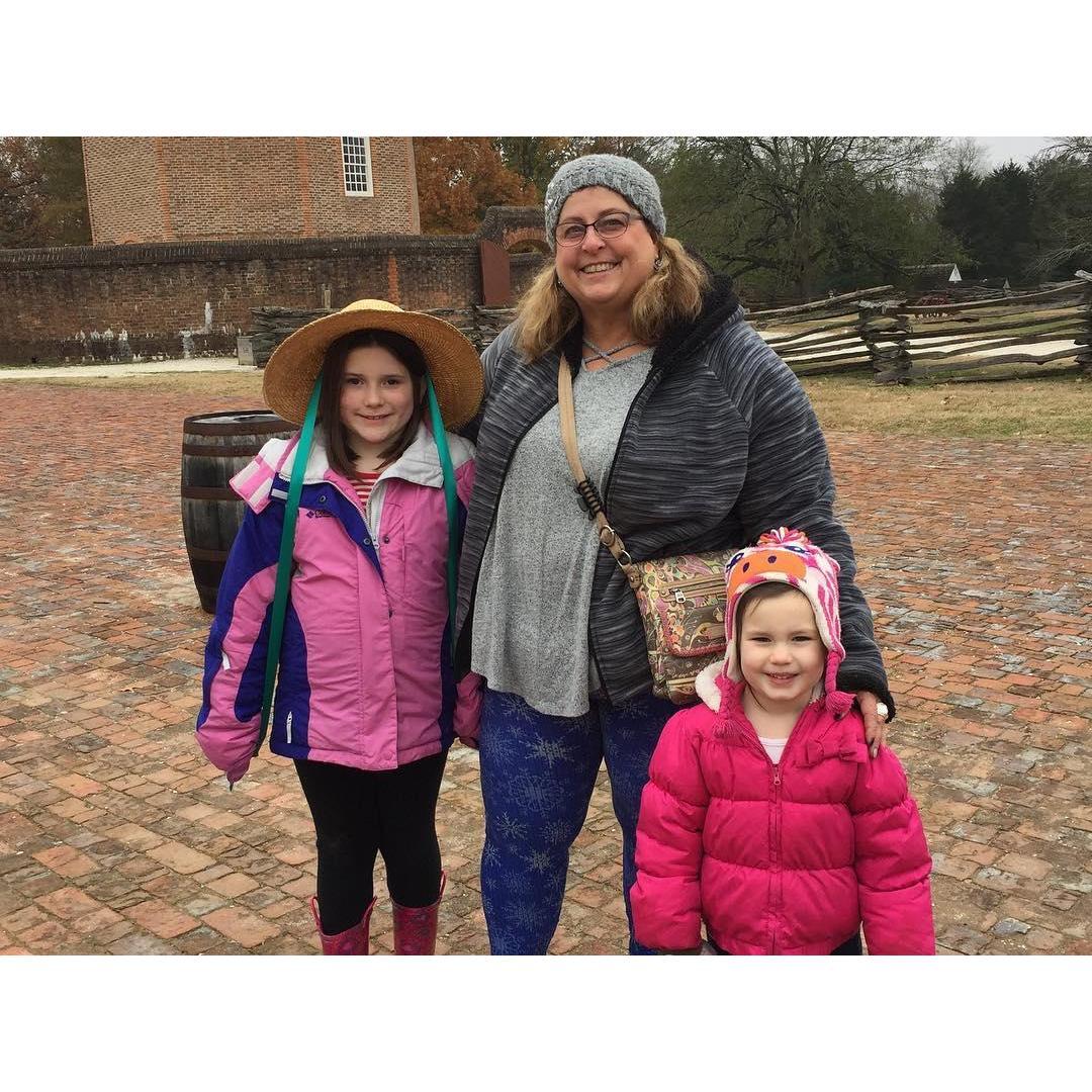 Karen West with the littles! Kenleigh and Chloe Hetherington