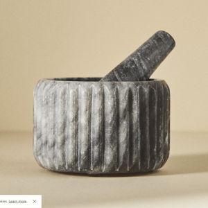 Marble Mortar and Pestle Set