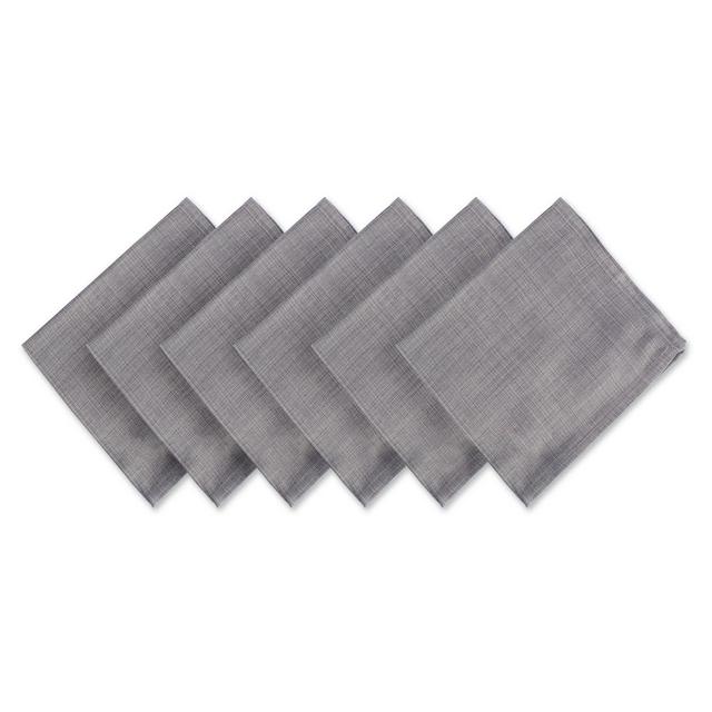 Design Imports Variegated Napkins in Grey (Set of 6)