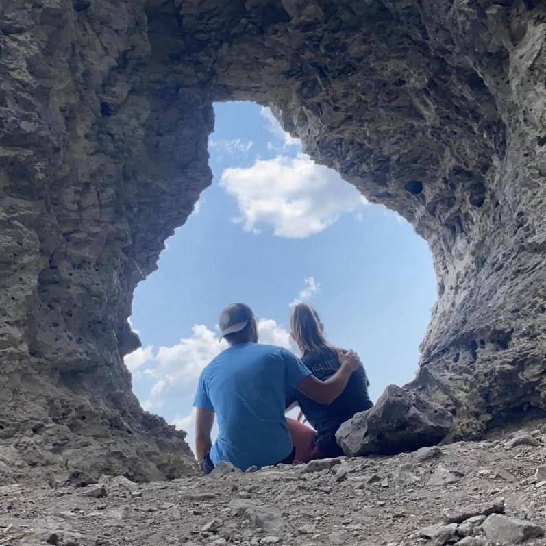 At the top of an awesome hike, Storm Castle, checking out the view!