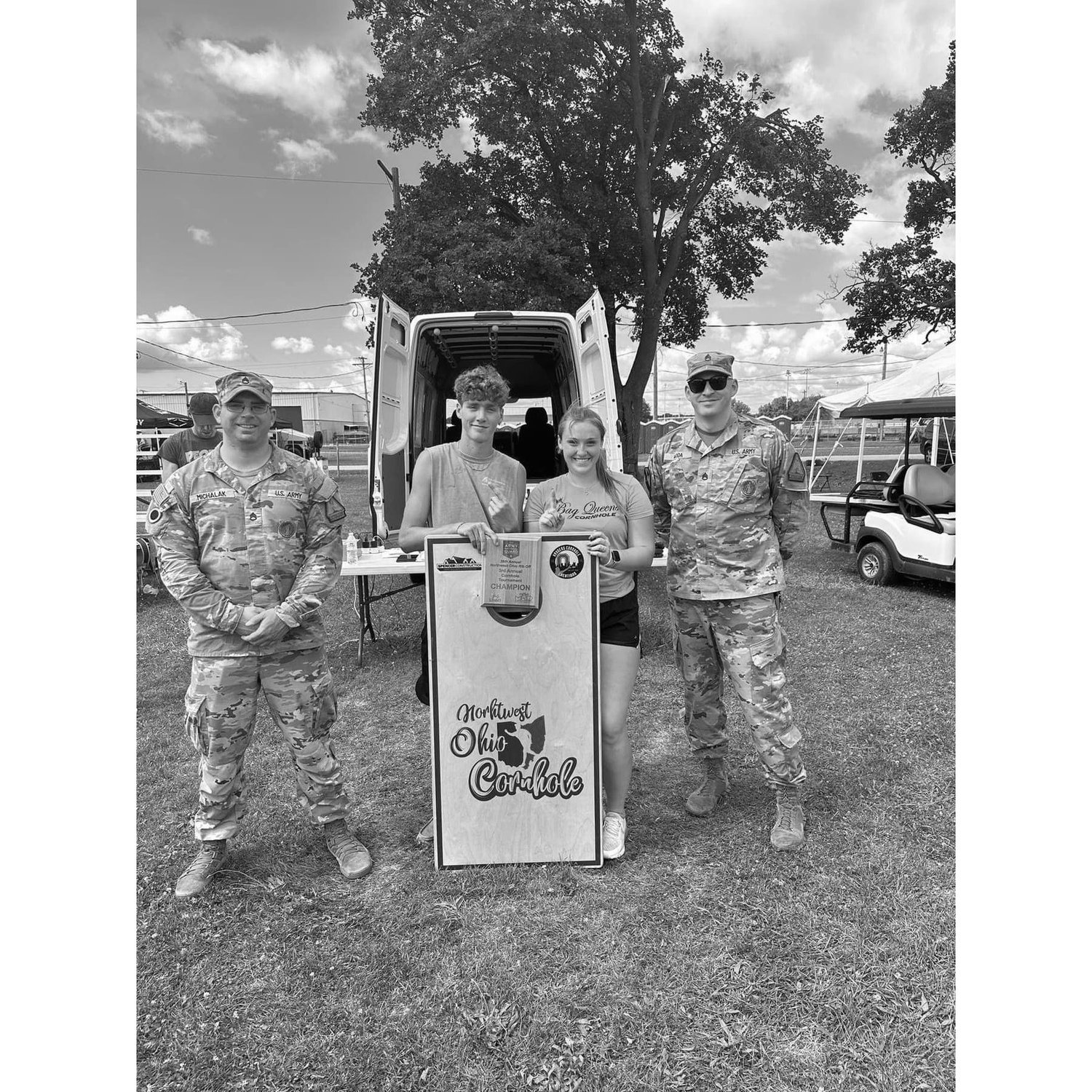 We play lots of cornhole and are always down for game!