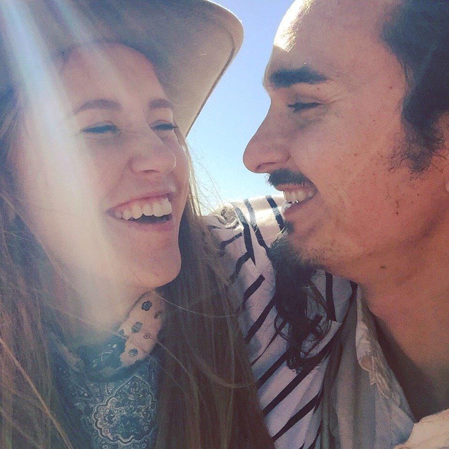Feeling the love on one of our many hiking adventures together.