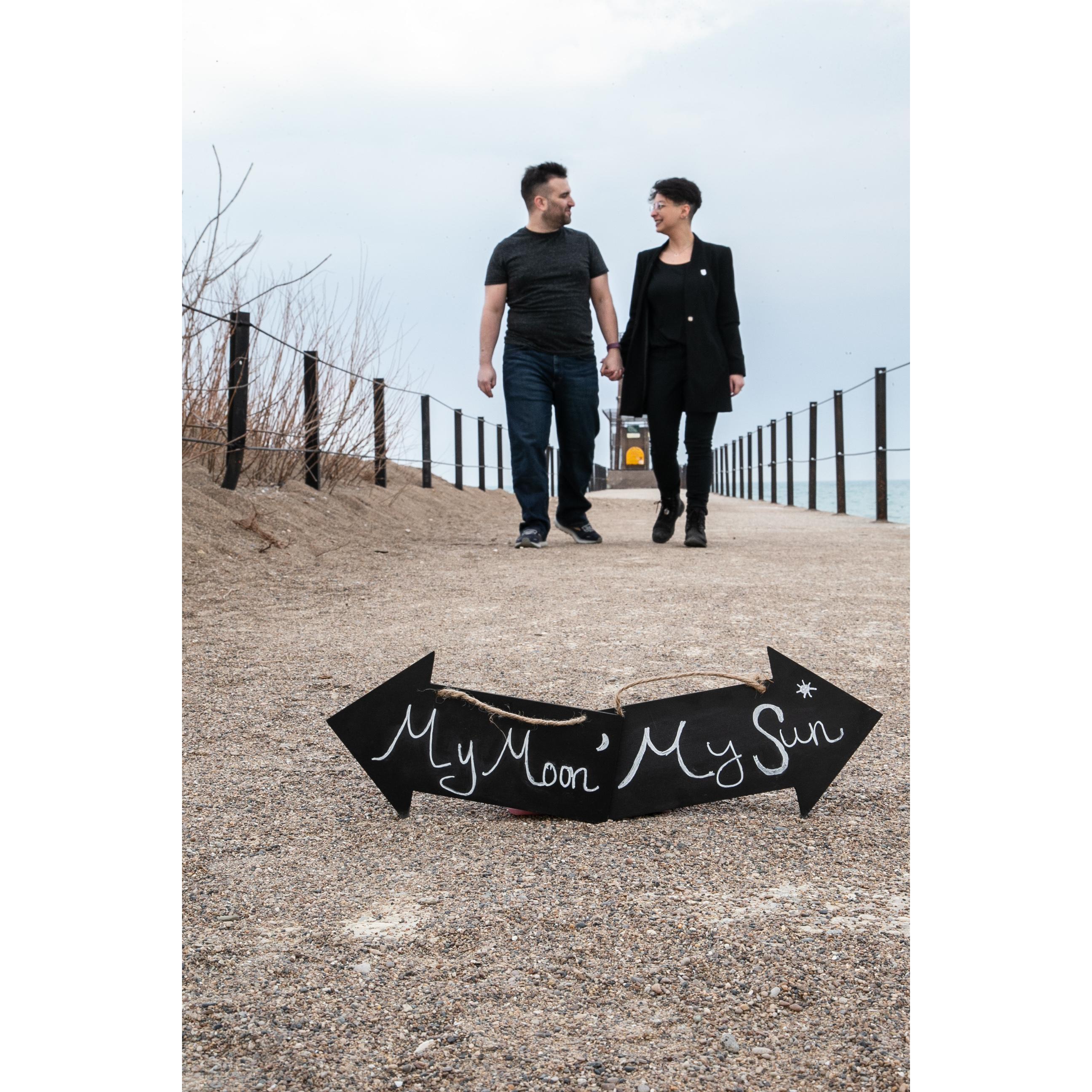 2022 Engagement photo! At the pier at Loyola Park