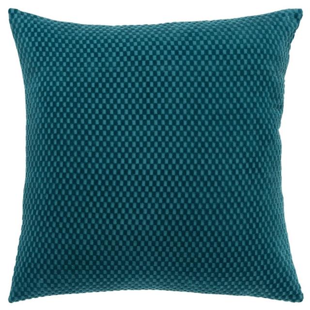 20"x20" Oversize Solid Square Throw Pillow Cover Teal Blue - Rizzy Home