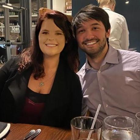 Brittanie's birthday dinner with family in 2021.