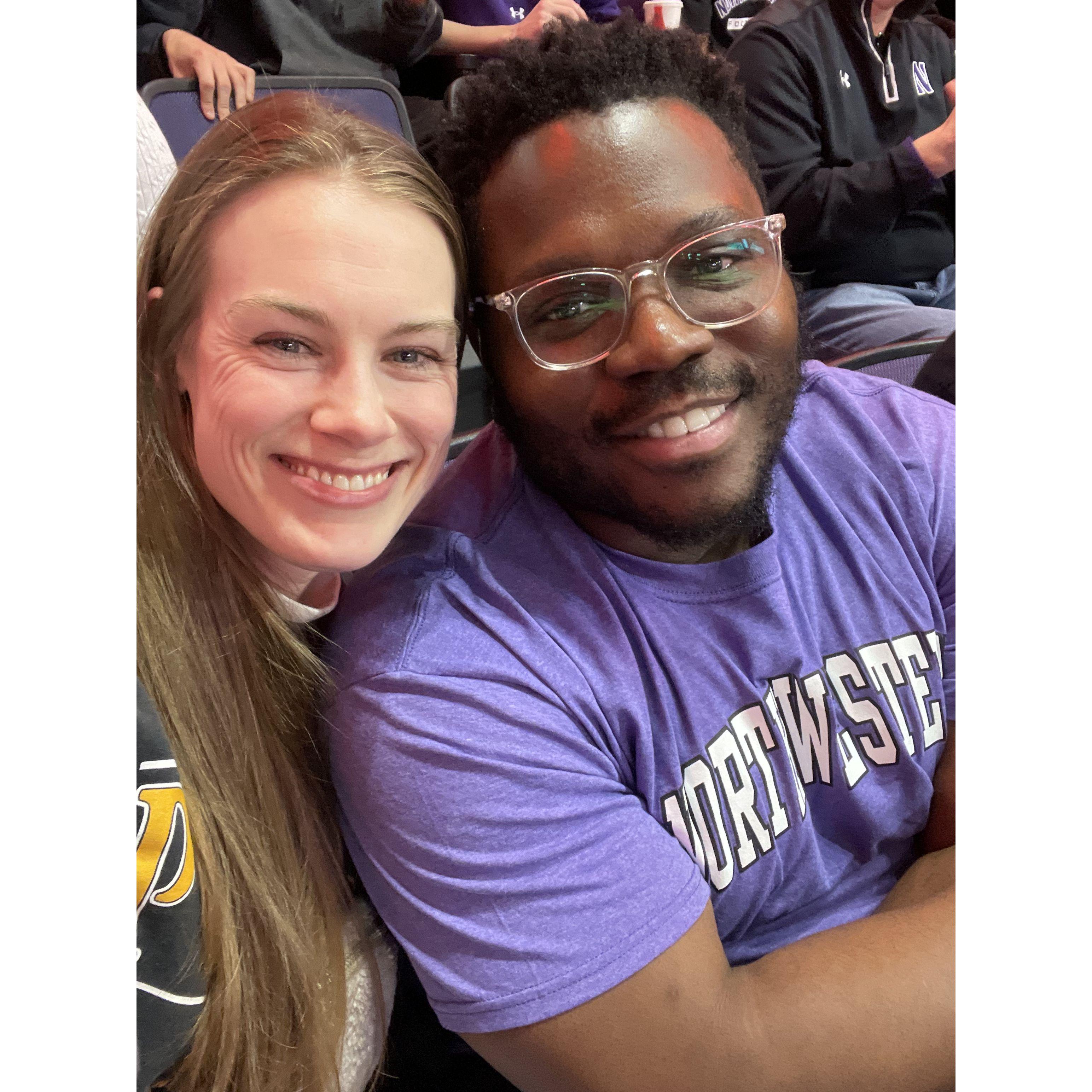 Larry's first visit to Northwestern