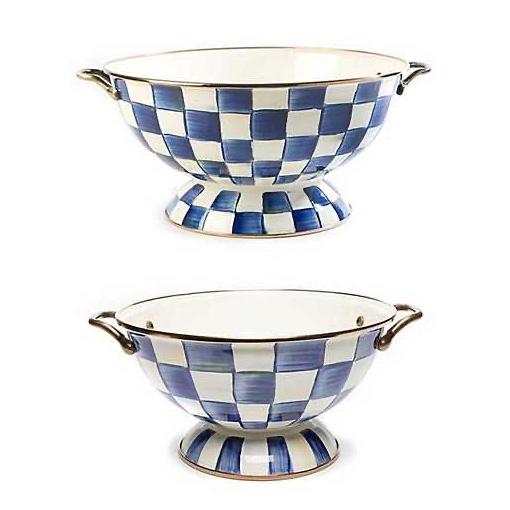 Mackenzie Childs Royal Check Almost Everything Bowls, Set of 2