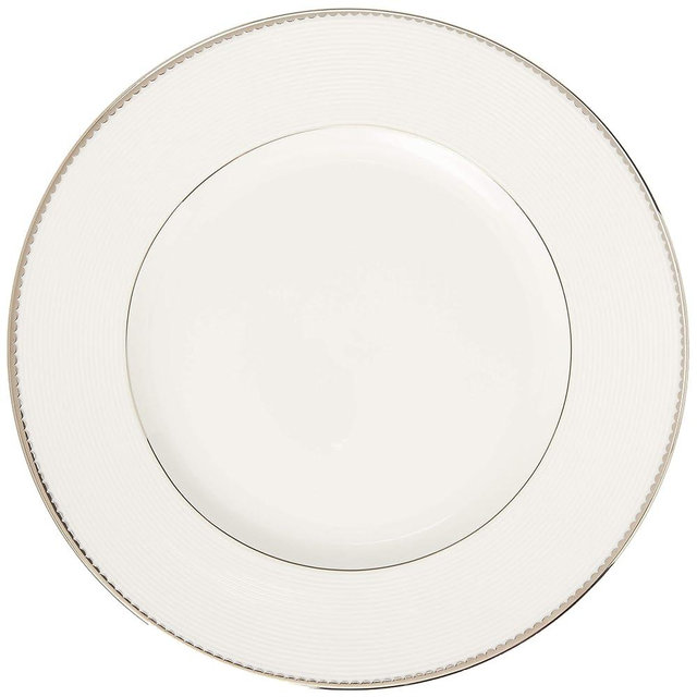 Kate Spade New York Sugar Pointe Dinner Plate, 1.15 LB, White