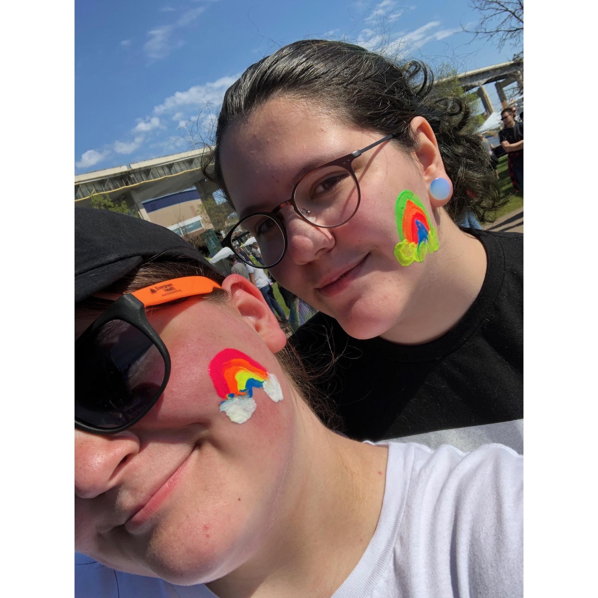 Genny and Debs first Buffalo Pride parade together!