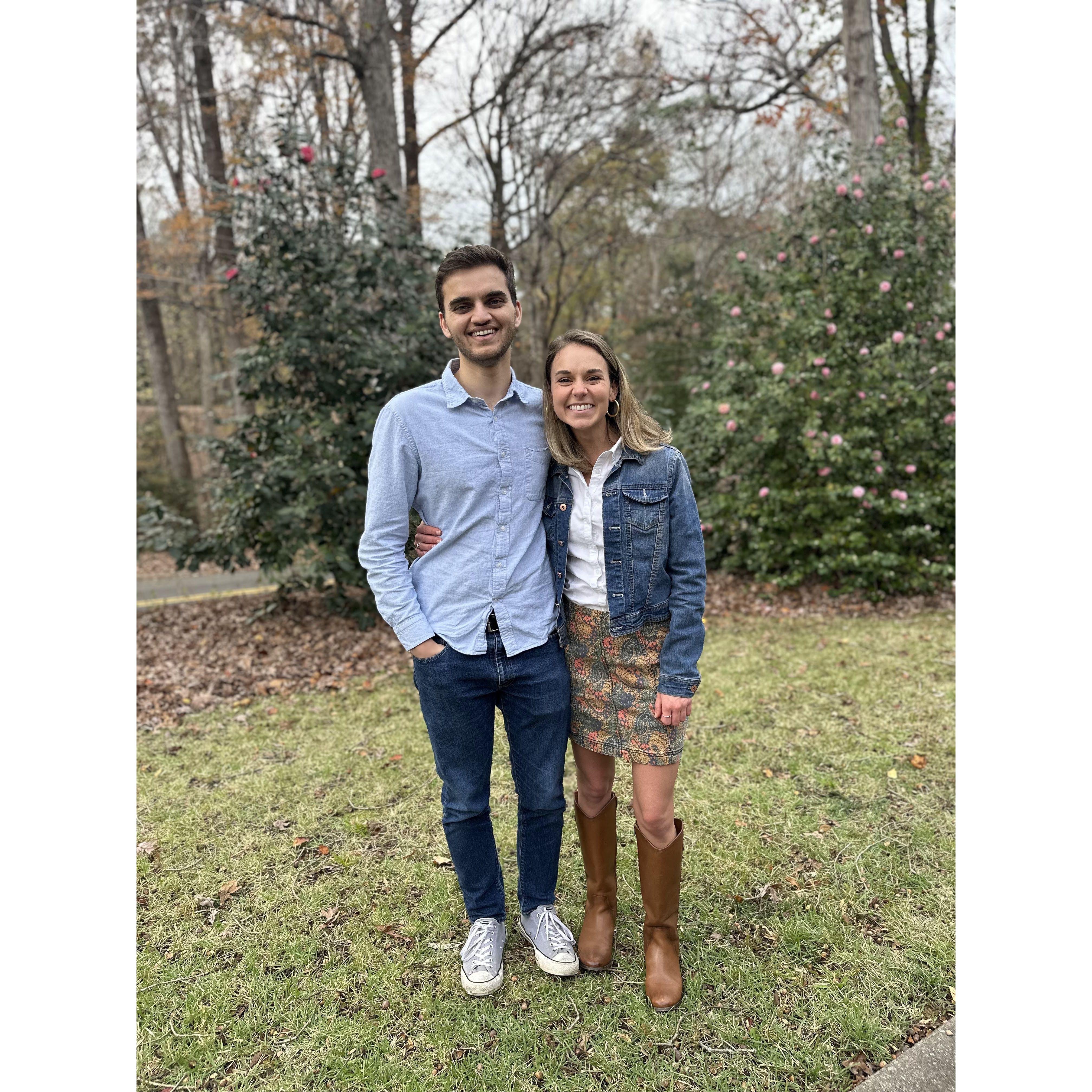 Will's first Thanksgiving with Finley's family