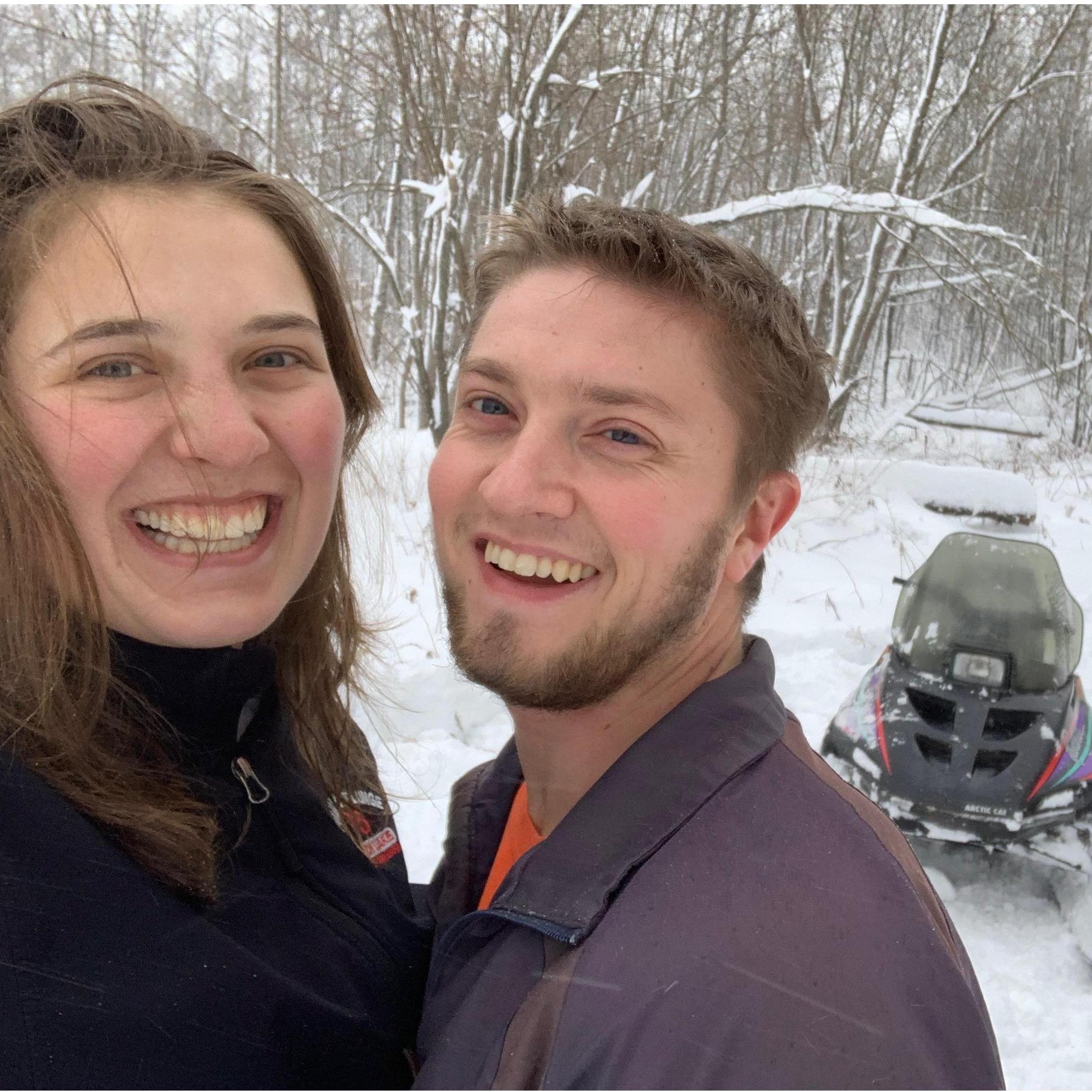 Getting stuck on the trail but still having a good time!