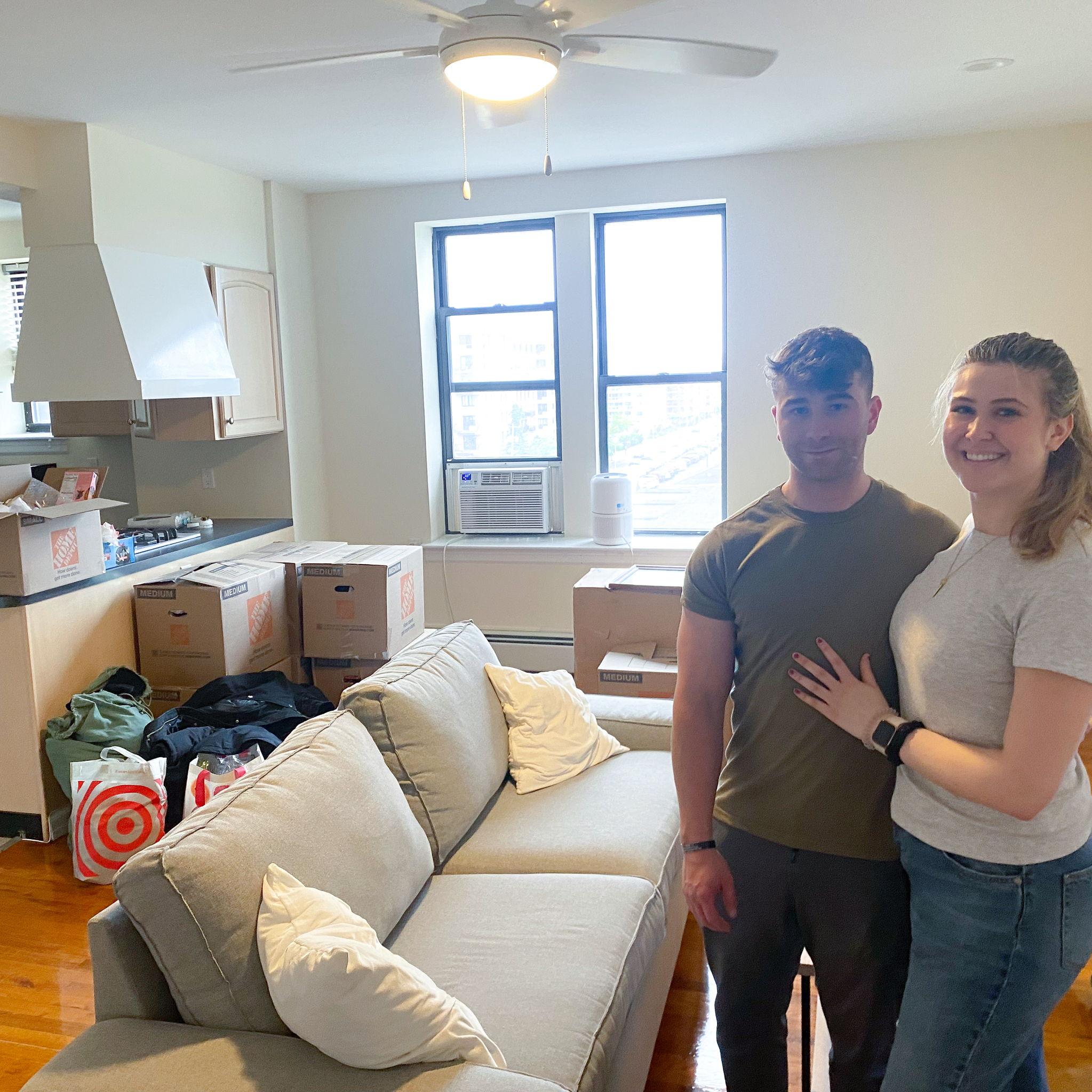 The first day we moved into our Long Beach apartment- 2024