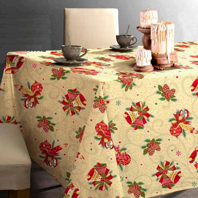 Limol 100% Cotton Christmas Tablecloth Made in Portugal