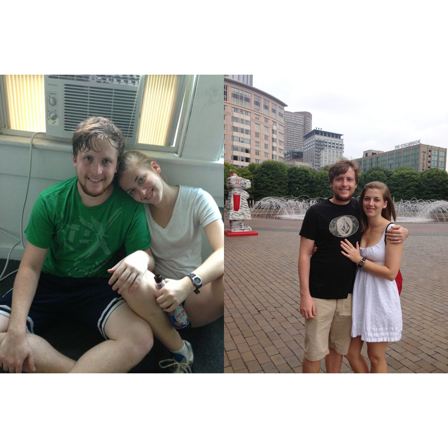 One hot day in 2013 they moved in together. They were roommates in Boston for four years.