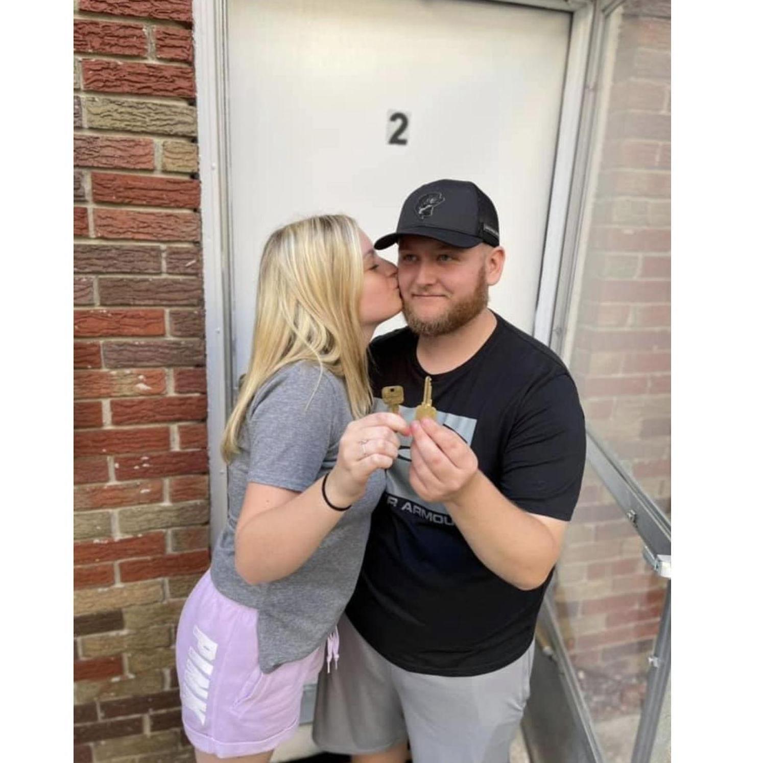 Our first apartment together in Toledo
