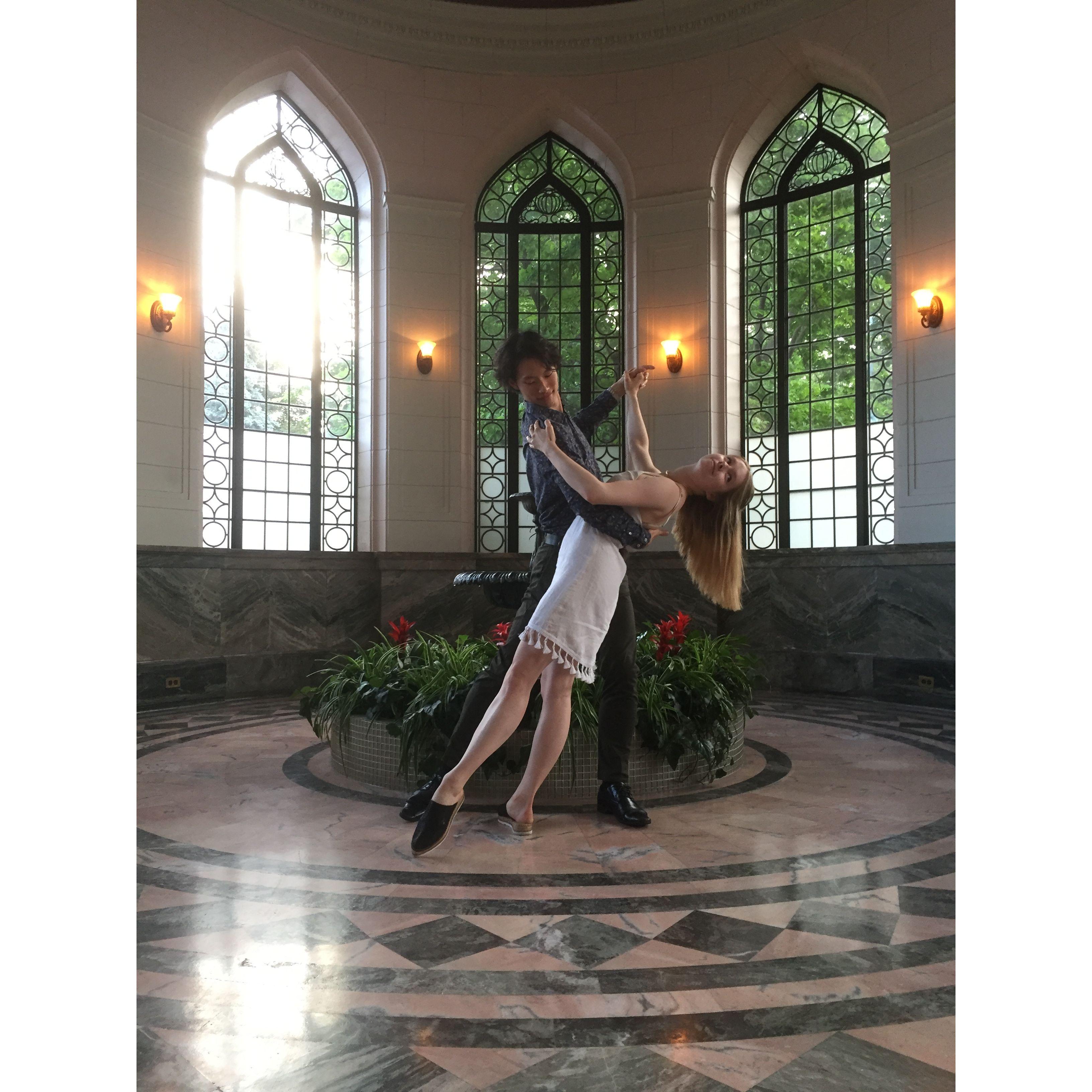 Even during our first year of dating, we knew we each had found a dance partner for life.